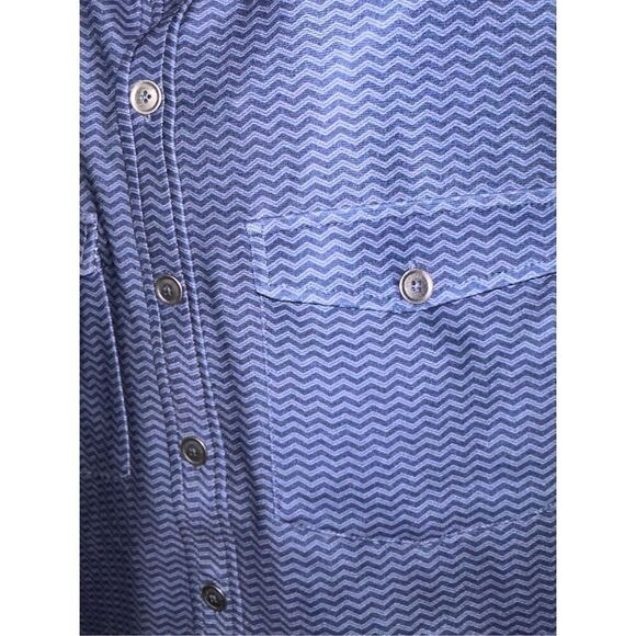 EXCELLENT CONDITION CONSTRUCT 4-Way Stretch zig zag striped design Long Sleeve S - Picture 8 of 11